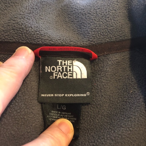 The North Face brown zip up jacket - Picture 4 of 8